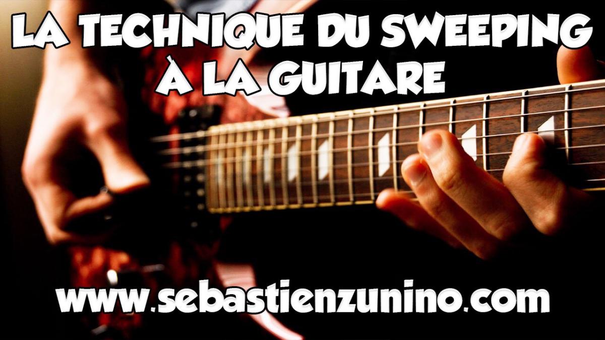 La technique du sweeping à la guitare