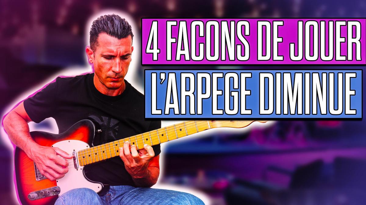 4 Façons de jouer l'Arpège Diminué ( ° ) ! #GuitarVlog 10