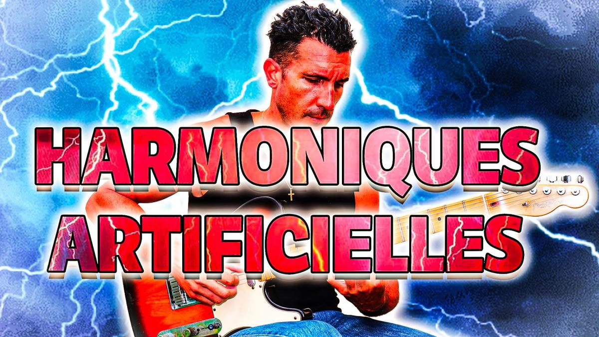 Comment faire de belles HARMONIQUES ARTIFICIELLES ? #GuitarVlog 22