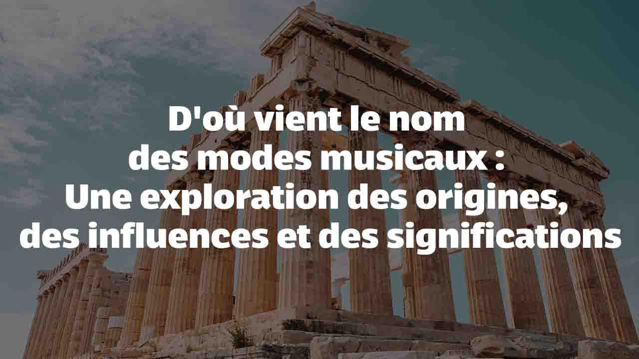 Nom des modes