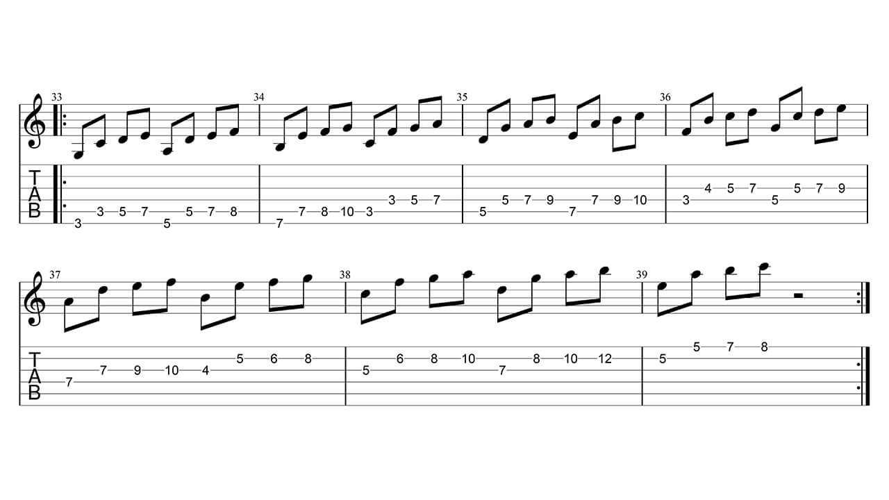 Travailler ses gammes en triades 8 1